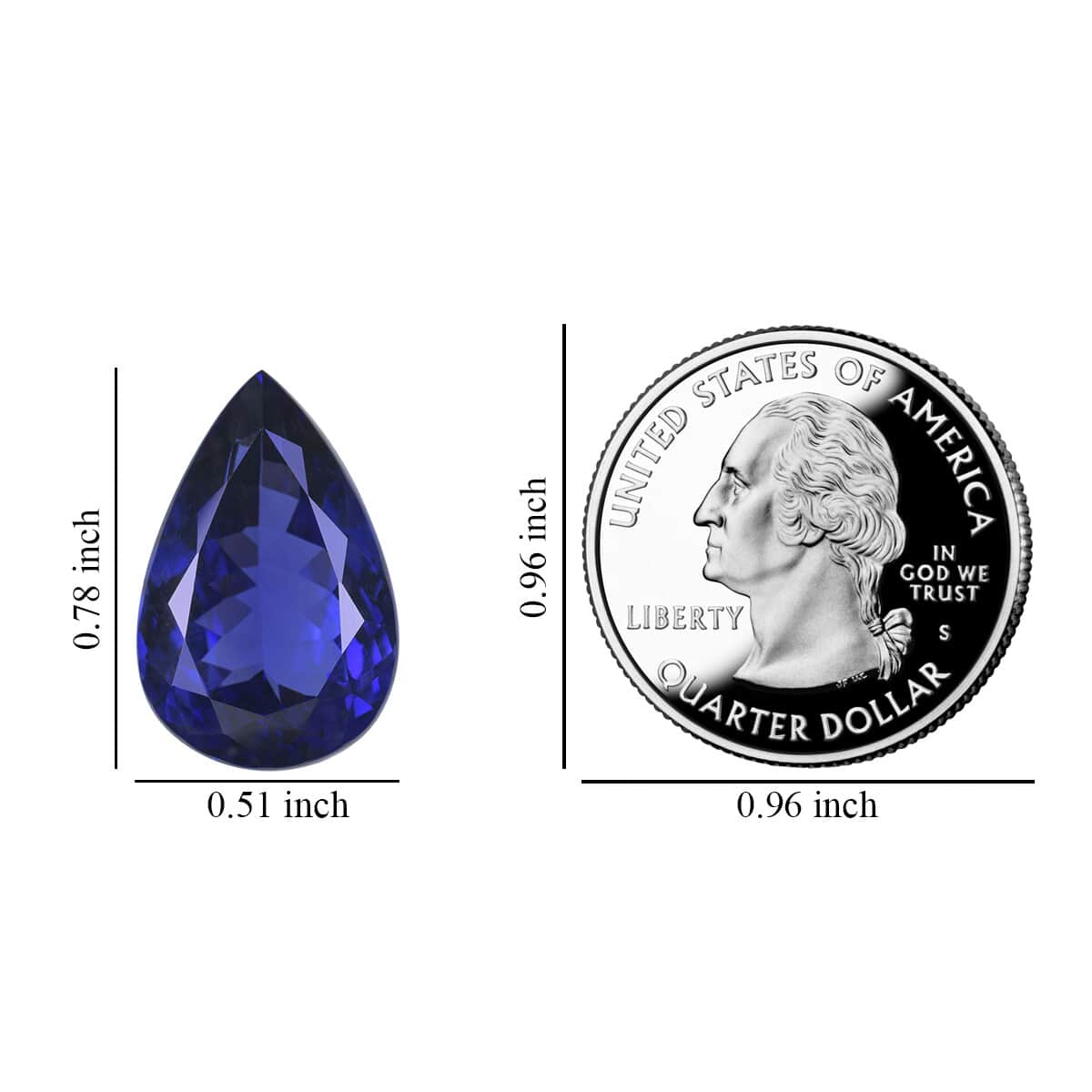 AAAA Tanzanite (Pear Free Size) 16.35 ctw image number 3