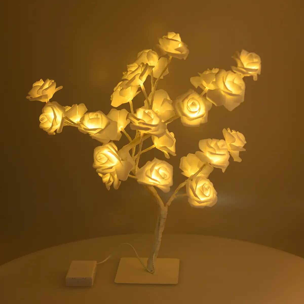 White Multi Headed Rose Tree LED Light (19.68") (3xAA Battery Not Included) image number 1