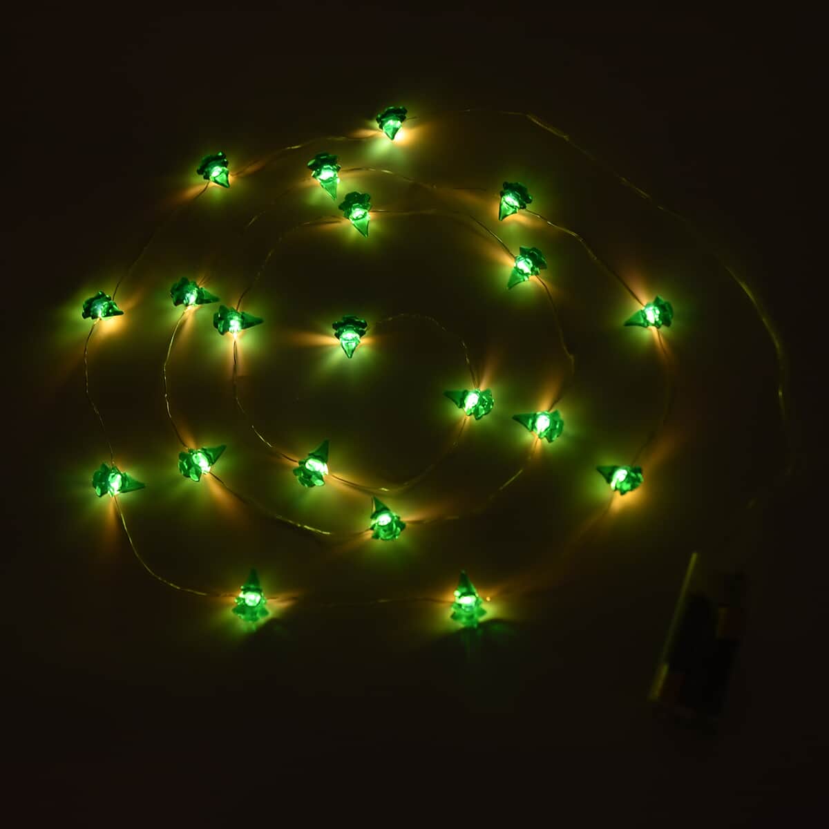 Set of 2 Copper Wire Flower 20 Micro LED String Light image number 1