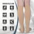 Set of 2 Pairs Brown Zipper Compression Socks with Open Toe (XXL)-15-20mmHg image number 2