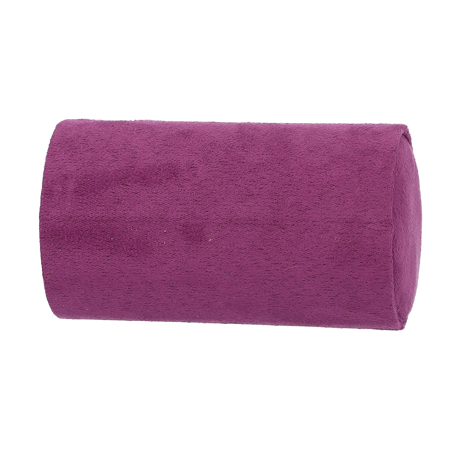 Set of 2 Purple and Golden Velvet Cylinder Shape 3 Layer Jewelry Organizer with Top Cap and Snap Button