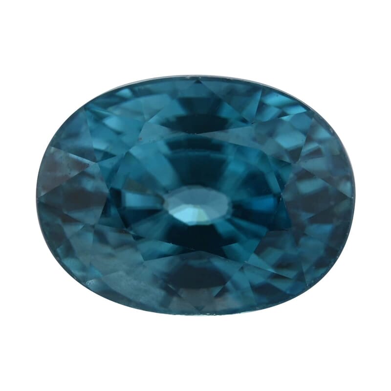 AAAA Ratanakiri Blue Zircon (Ovl 9x7 mm) 3.30 ctw