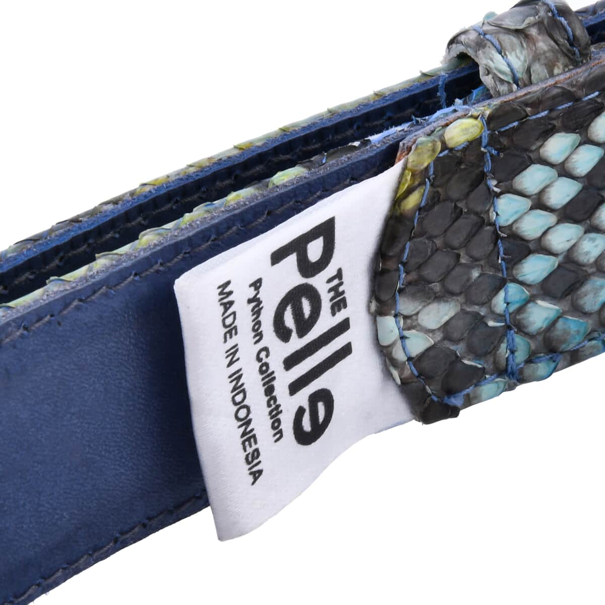 The Pelle Collection Multi Color 100% Genuine Python Leather Women's Belt - L-XL image number 4