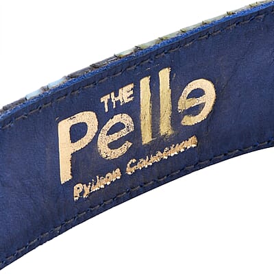 The Pelle Collection Multi Color 100% Genuine Python Leather Women's Belt - L-XL