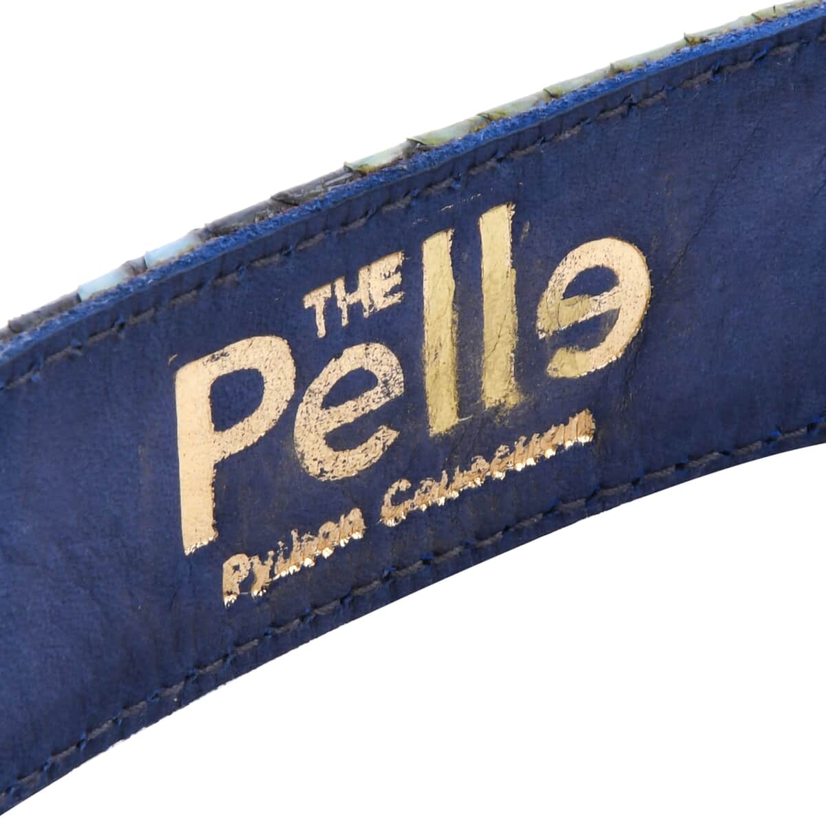 The Pelle Collection Multi Color 100% Genuine Python Leather Women's Belt - L-XL image number 5