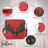 Red and Green Reindeer Antler Crossbody Bag with Detachable Shoulder Strap, Faux Leather Crossbody Bag for Women, Handbag, Perfect Pick for Christmas Party image number 2