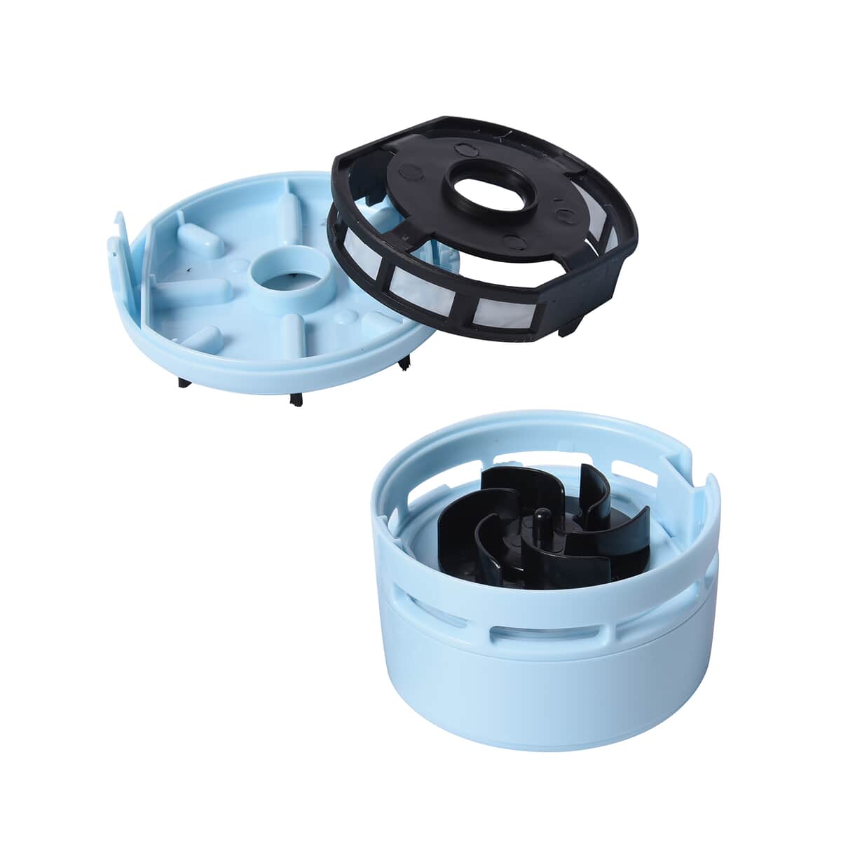 Blue Nylon Desktop Dry Vacuum Cleaner | Desk Cleaner | Silent Sofa Vacuum Cleaner | Best Bed Vacuum Cleaner | Mini Car Vacuum Cleaner image number 5
