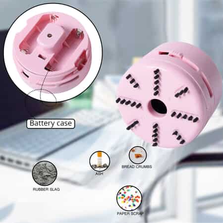 Pink Nylon Desktop Dry Vacuum Cleaner | Desk Cleaner | Silent Sofa Vacuum Cleaner | Best Bed Vacuum Cleaner | Mini Car Vacuum Cleaner image number 1