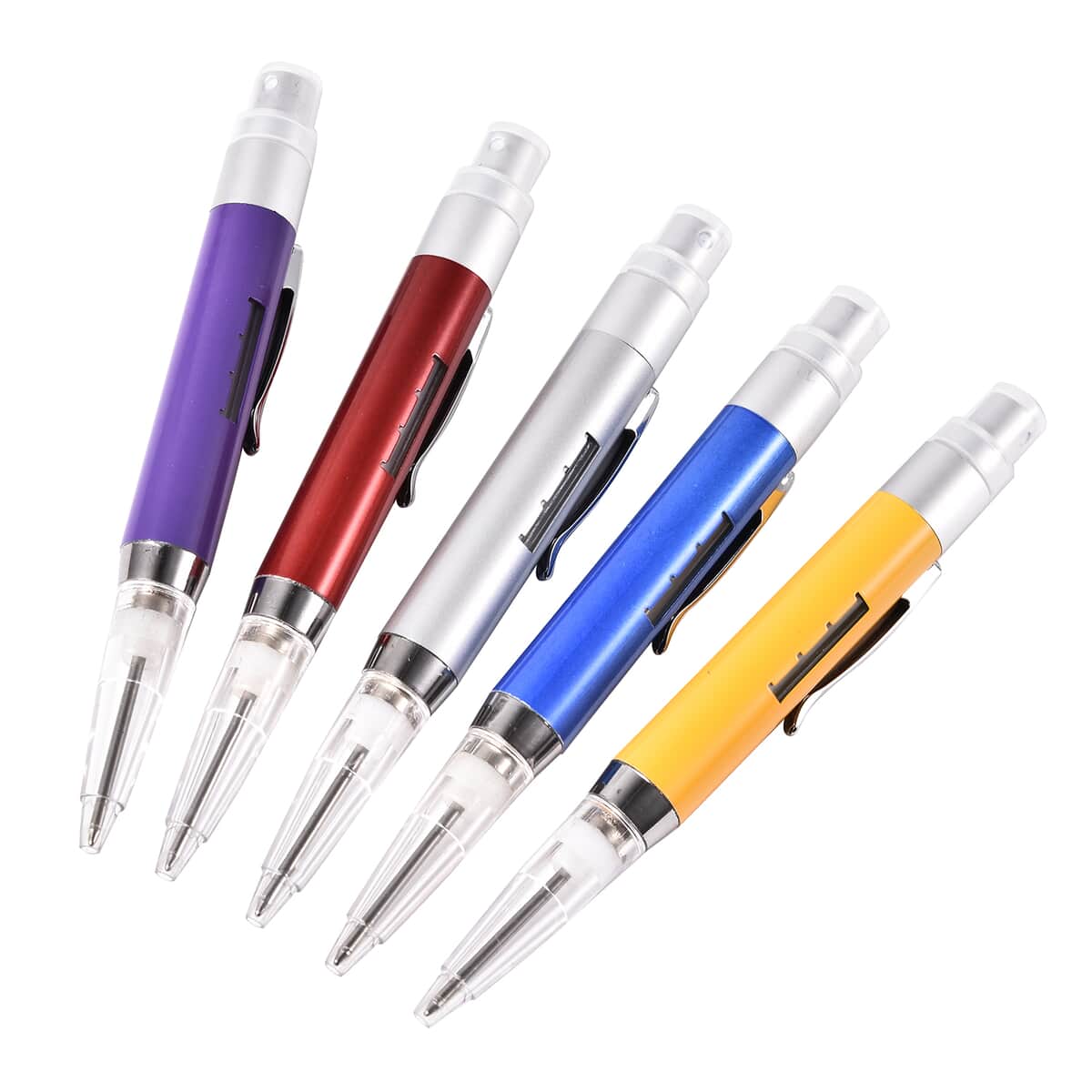 Set of 5 Multi Color 2 in 1 Spray Pen with Spray Bottle (3ml) image number 1