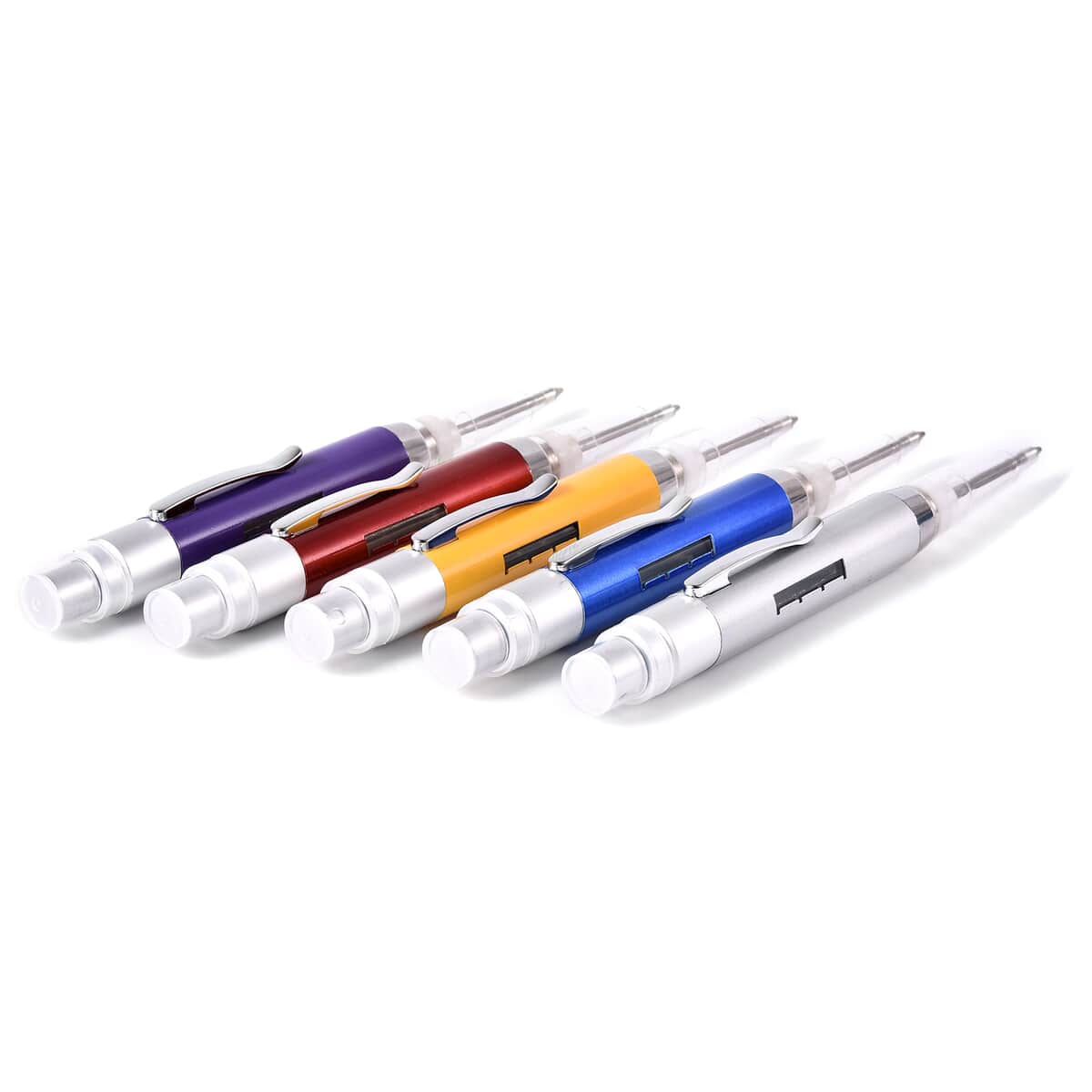 Set of 5 Multi Color 2 in 1 Spray Pen with Spray Bottle (3ml) image number 2