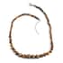 Yellow Tiger's Eye Beaded Necklace 18-20 Inches in Stainless Steel 211.40 ctw image number 0