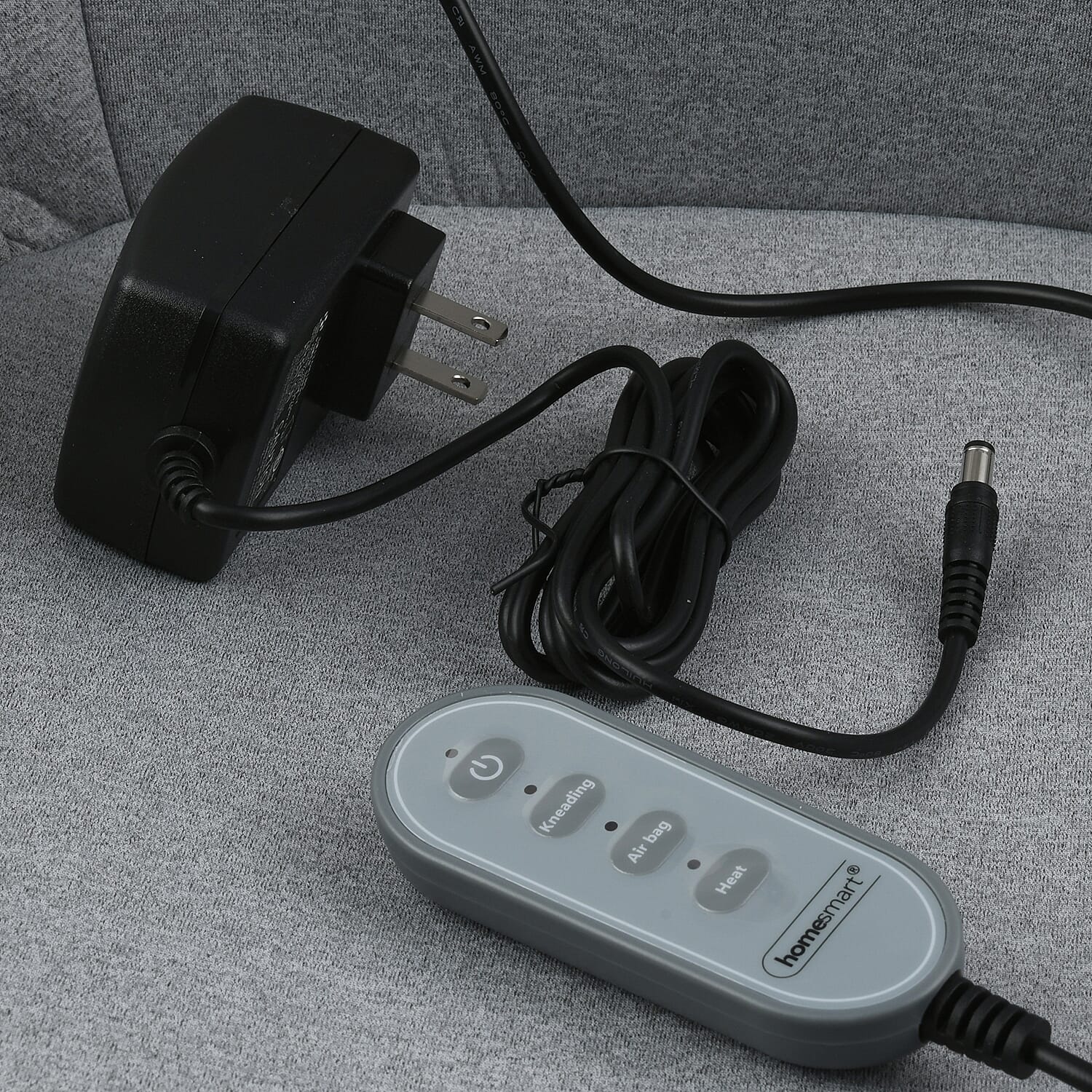 Light Grey Foldable Massage Chair with Remote Control