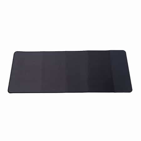 Black Faux Leather Wooden Grain, Fiber Wireless Charger Mouse Pad image number 0