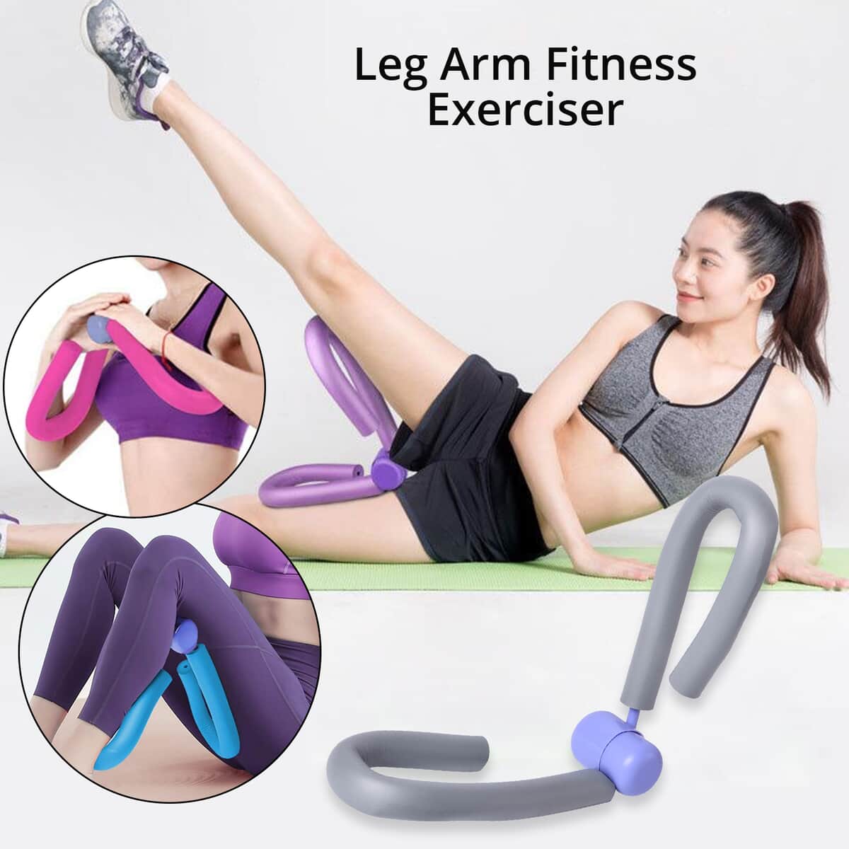 SoulSmart Gray Thigh Master Toner Yoga Exerciser Leg Arm Body Fitness Machine  image number 1