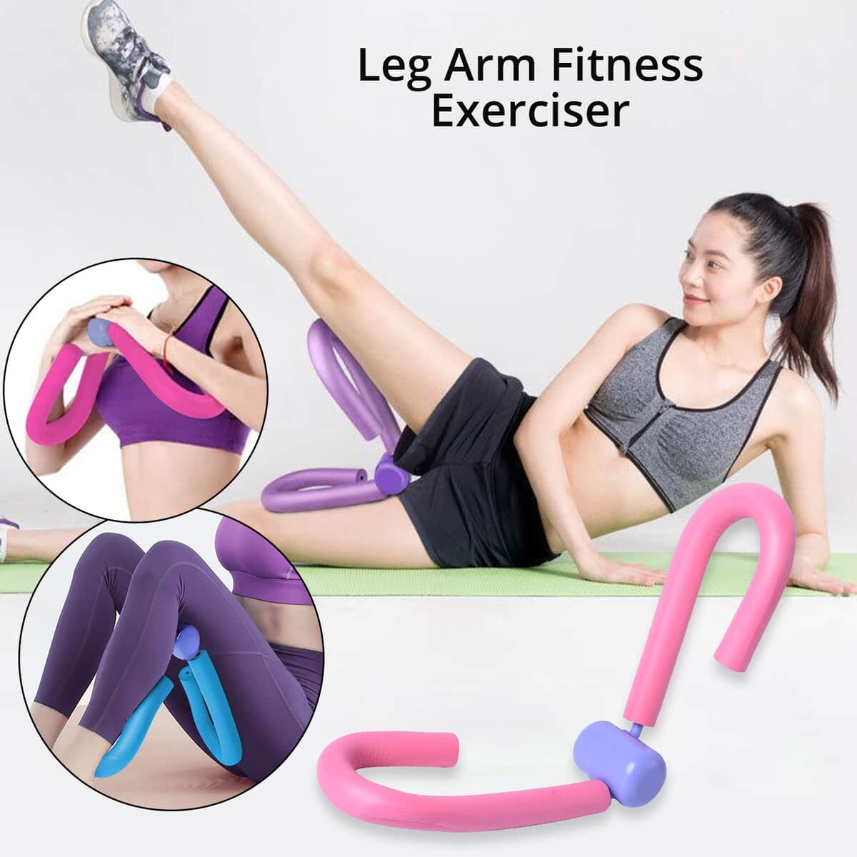 SoulSmart Pink Thigh Master Toner Yoga Exerciser Leg Arm Body Fitness Machine image number 1
