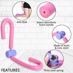 SoulSmart Pink Thigh Master Toner Yoga Exerciser Leg Arm Body Fitness Machine