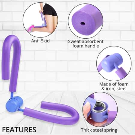 SoulSmart Purple Thigh Master Toner Yoga Exerciser Leg Arm Body Fitness Machine image number 2