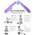 SoulSmart Purple Thigh Master Toner Yoga Exerciser Leg Arm Body Fitness Machine image number 4