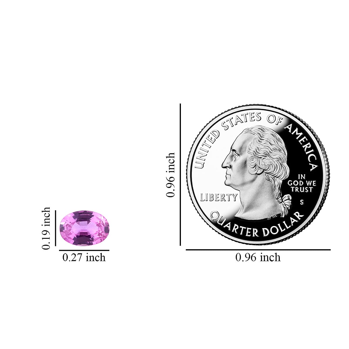AAAA SAKARAHA Pink Sapphire (Ovl 7x5 mm) 0.81 ctw , Loose Gem , Loose Gemstones , Loose Stones , Jewelry Stones image number 3