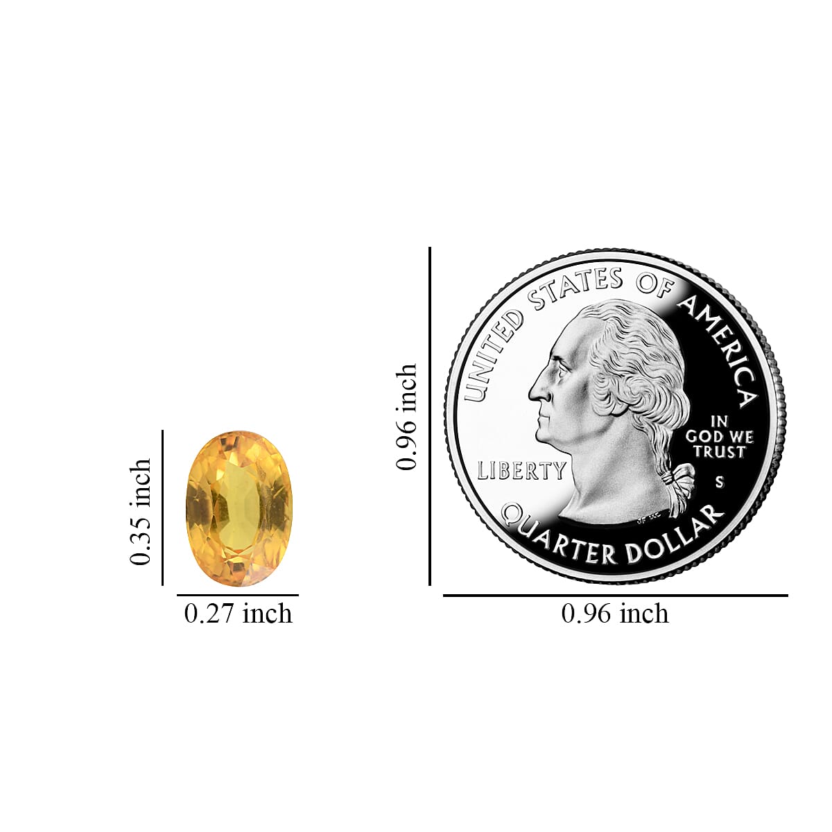 AAAA CHANTHABURI Yellow Sapphire (Ovl 9x7 mm) 2.25 ctw image number 3