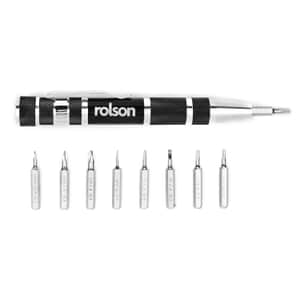 Closeout Rolson 9 in 1 Precision Screwdriver and Bit Set