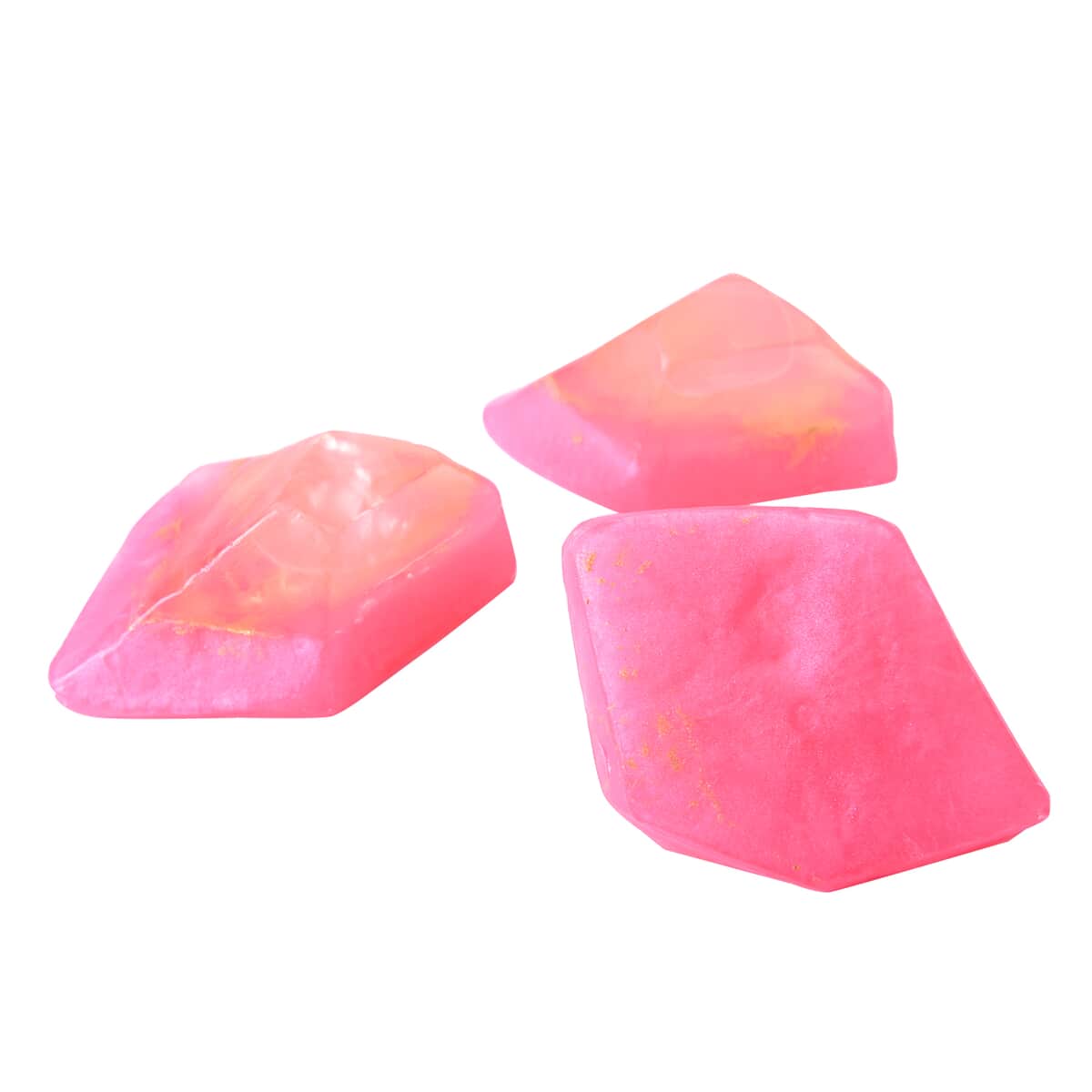 MARIGOLD & LOTUS 3pc Set Rose Quartz Soap Rock with Crystal Infused and Strawberry Fragrance image number 6