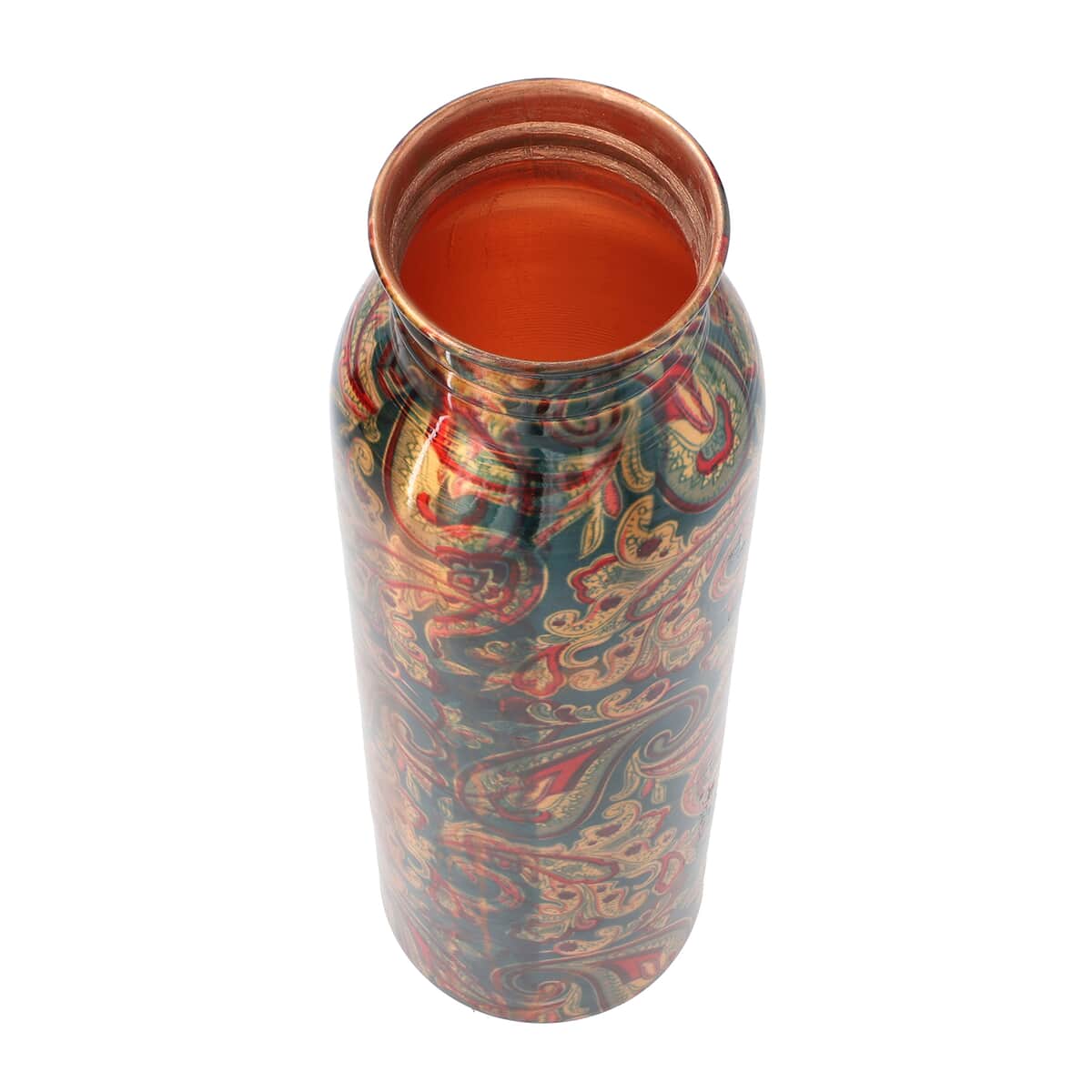 Homesmart Multi Color Printed Solid Copper Bottle with Elite Shungite and Copper Infuser (33.81 oz) image number 4