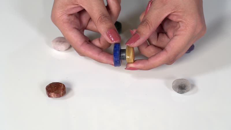 Value Buy 7 Chakras Gemstones Crystal Fridge Refrigerator Magnets