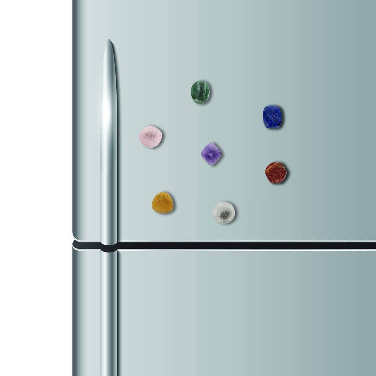 7 Chakras Gemstones Crystal Fridge Refrigerator Magnets image number 1