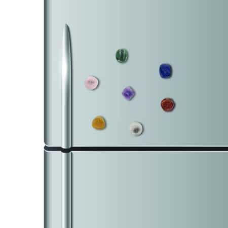 7 Chakras Gemstones Crystal Fridge Refrigerator Magnets image number 1