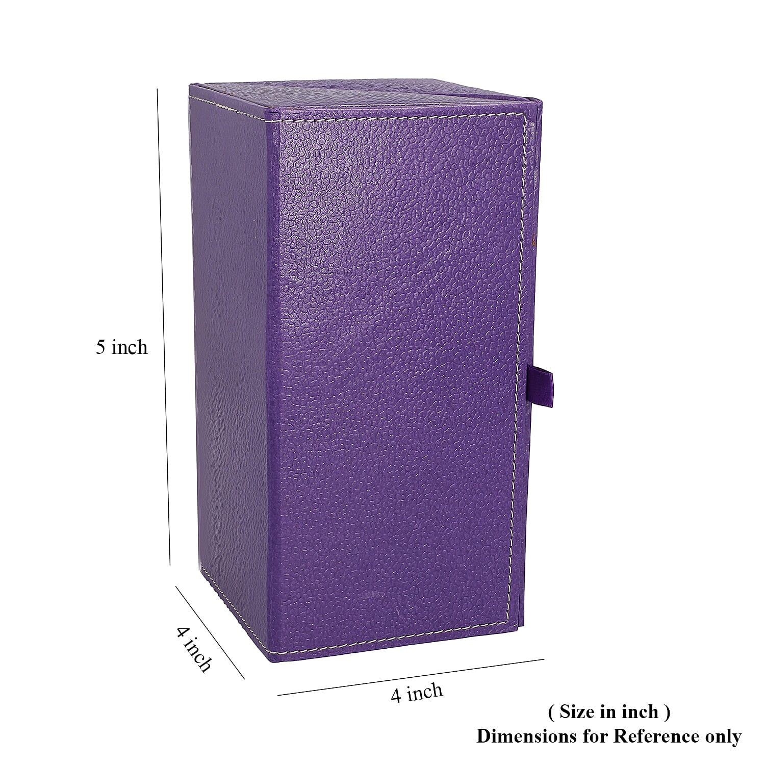 Handcrafted Purple Eco Leatherette Jewelry & Accessory Organiser