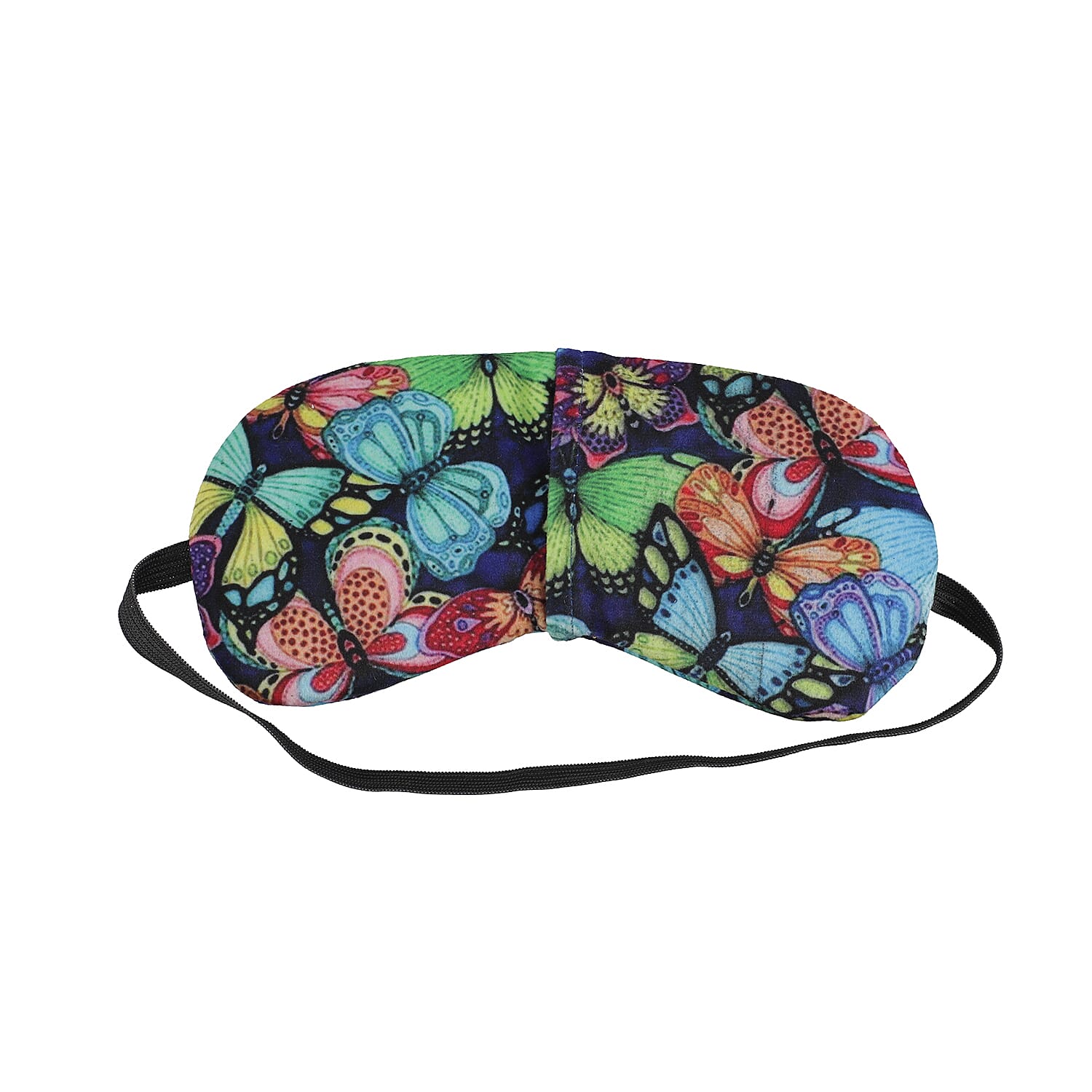 Set of 2 Floral Printed Cotton Velvet Eye Mask with Gel