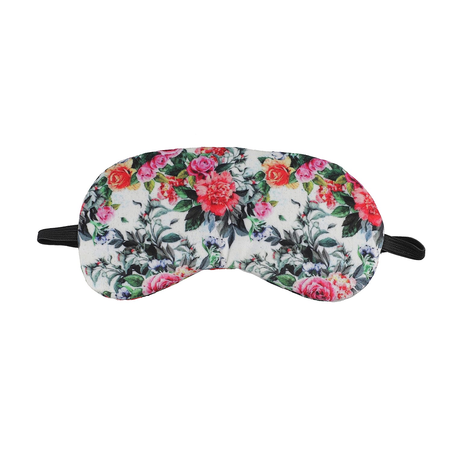 Set of 2 Floral Printed Cotton Velvet Eye Mask with Gel