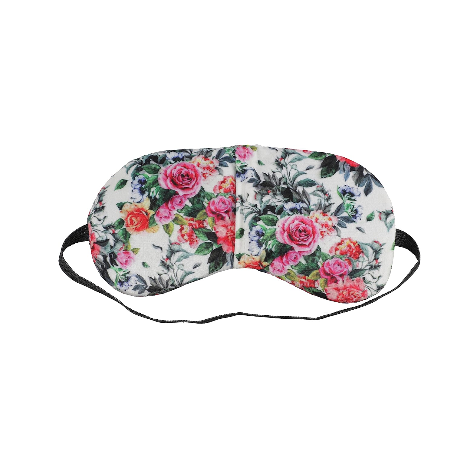 Set of 2 Floral Printed Cotton Velvet Eye Mask with Gel