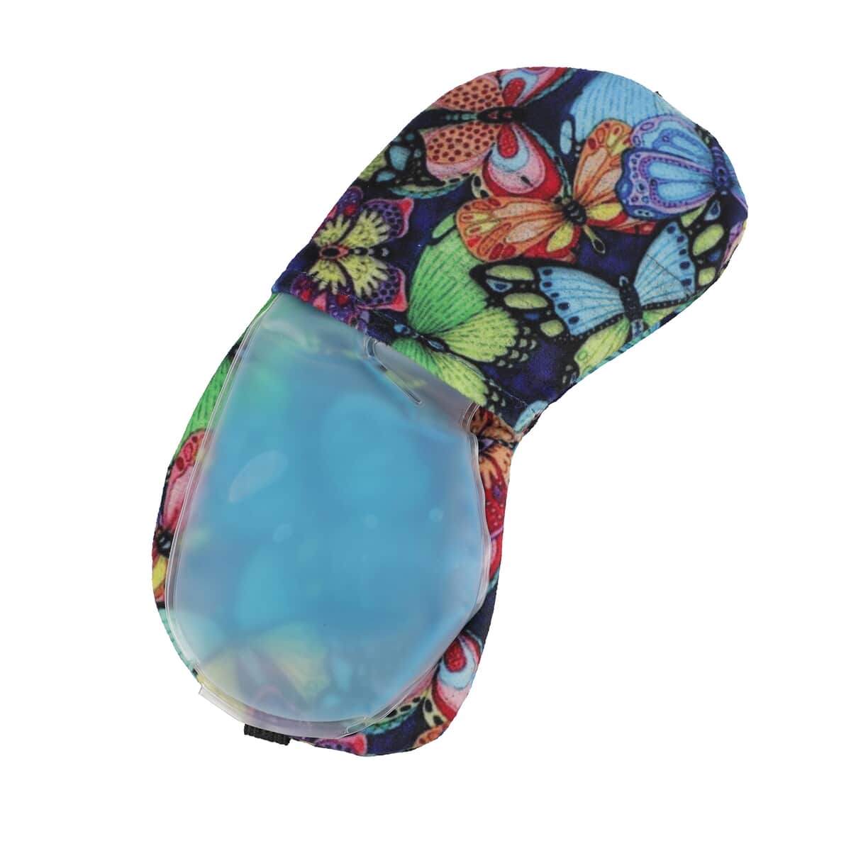 Set of 2 Floral Printed Cotton Velvet Eye Mask with Gel image number 8