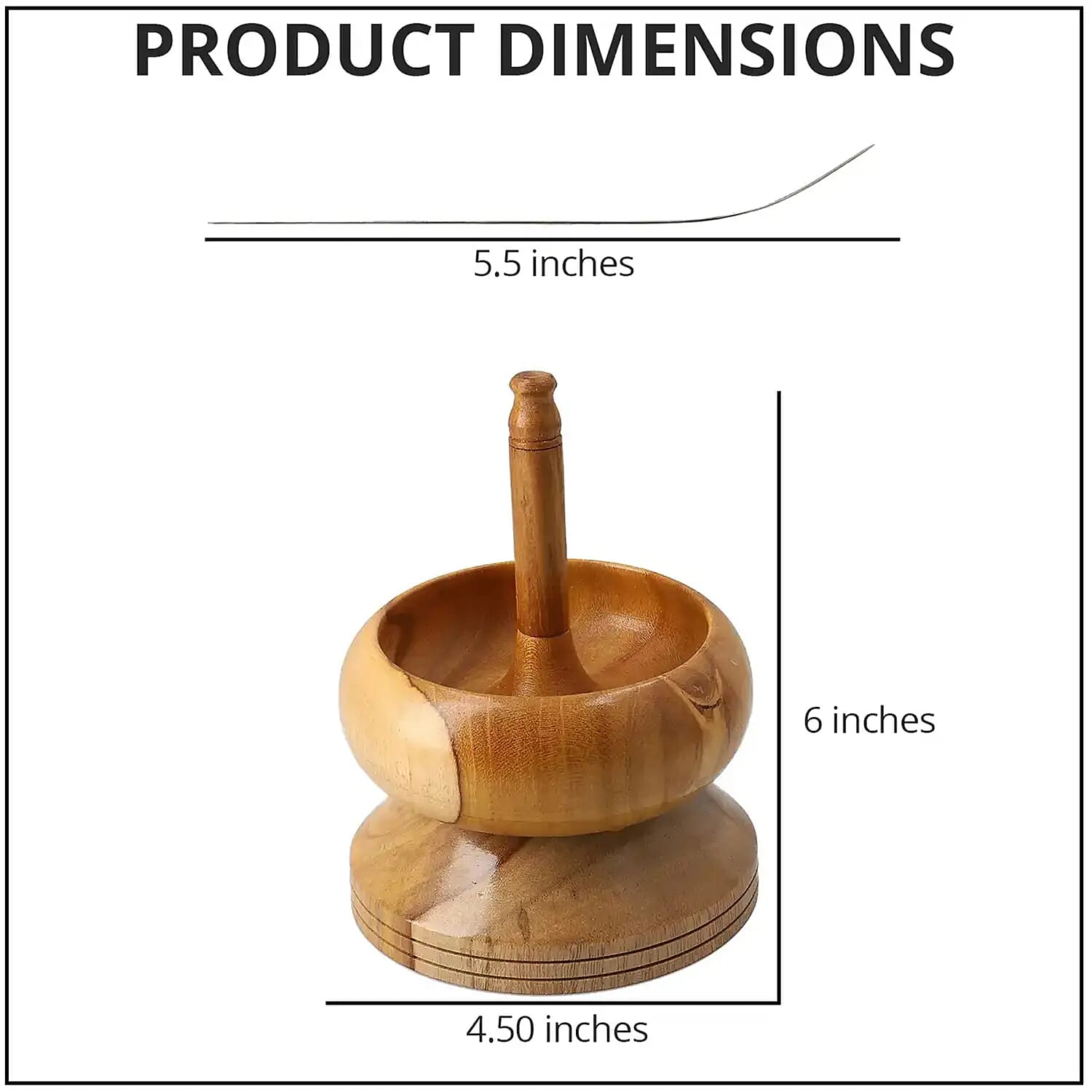 Seed Bead Spinner with Big Eye Beading Needle, Wooden Spin and String Beading Spinner Jewellery Making Tool with Curved Needle