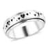 Sterling Silver Heart Spinner Ring (Size 10.0) 4.25 Grams image number 0