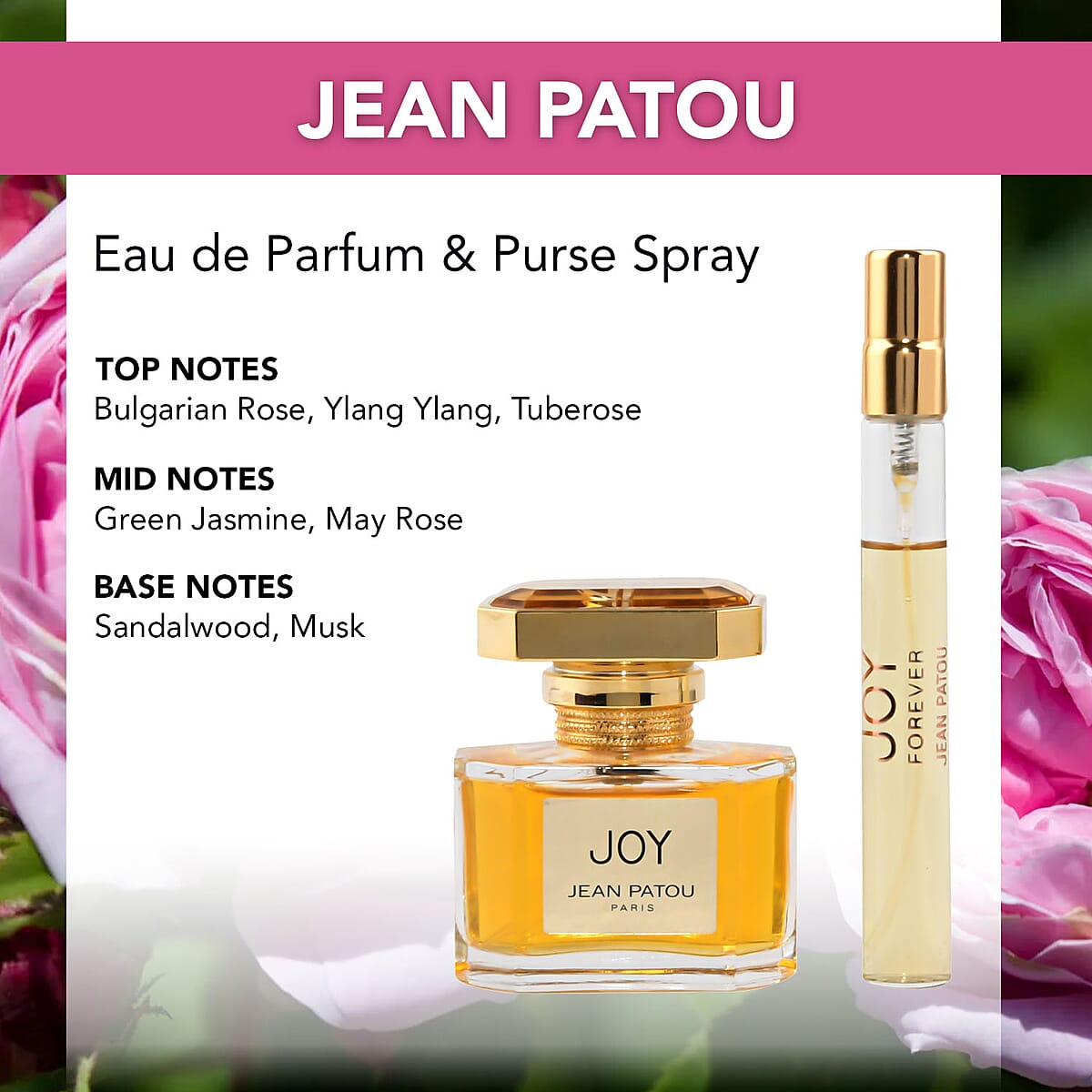 Jean Patou Joy EDP 1 FL oz Spray with FREE Joy Forever 0.33 oz Purse Spray image number 3