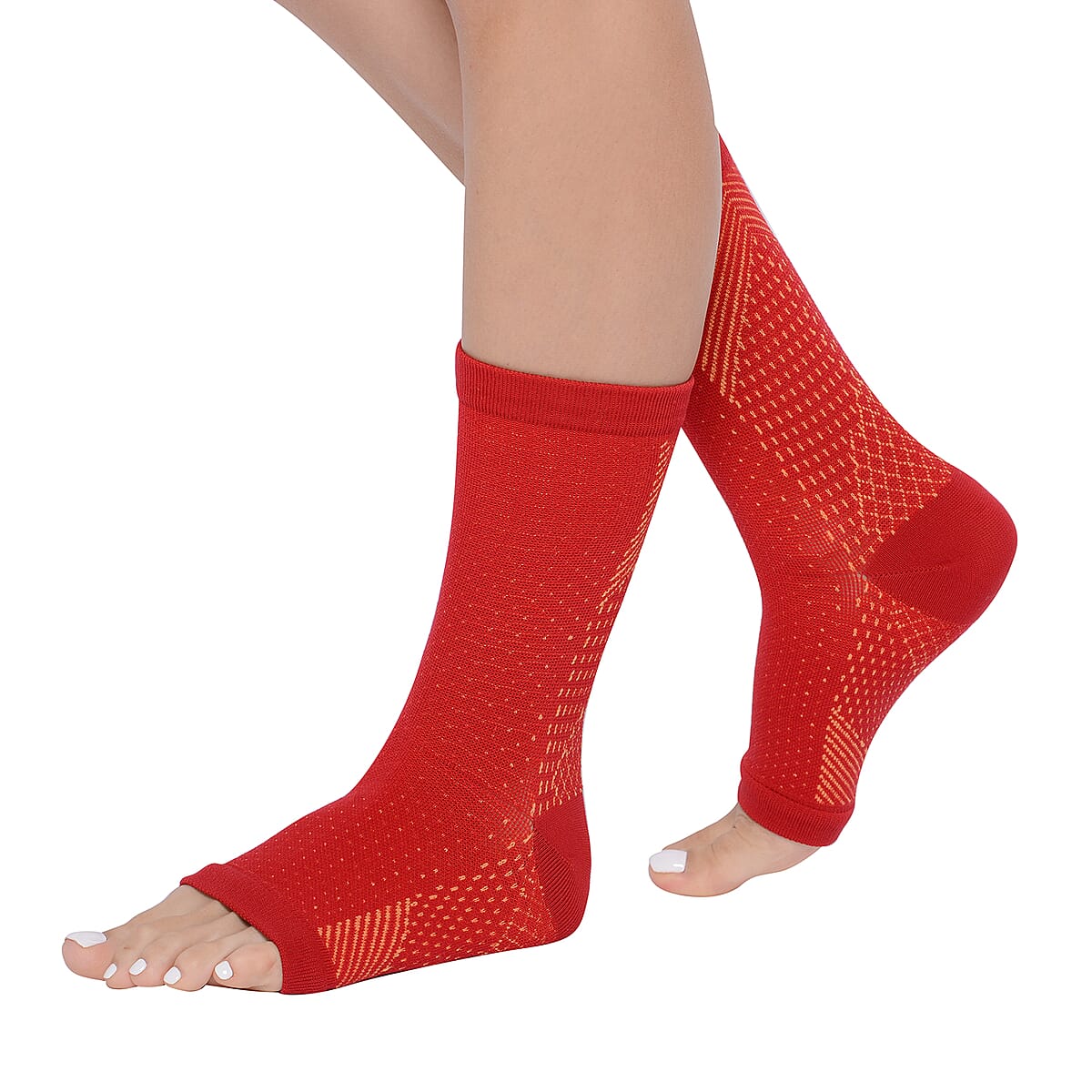 Set of 3 Black Copper Foot Sleeves, Care Glove and Anti-Fatigue Compression Calf Sleeves image number 2