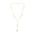 Diamond-Cut Beaded Necklace 21 Inches in Goldtone image number 2