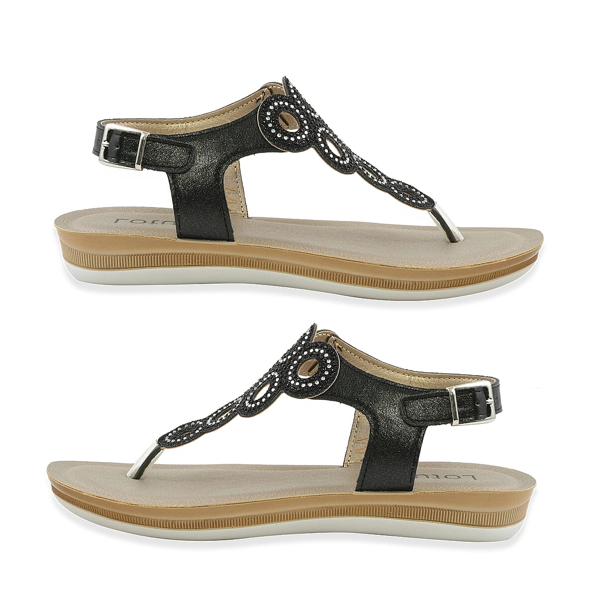 Black Leather Women's Shoe -41 image number 1