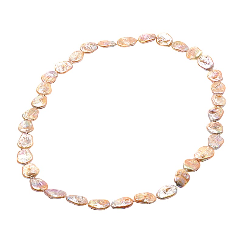 AAA Freshwater Cultured Pearl Necklace, Pearl Necklace For Women, Opera Length Necklace, Coin Pearl Necklace