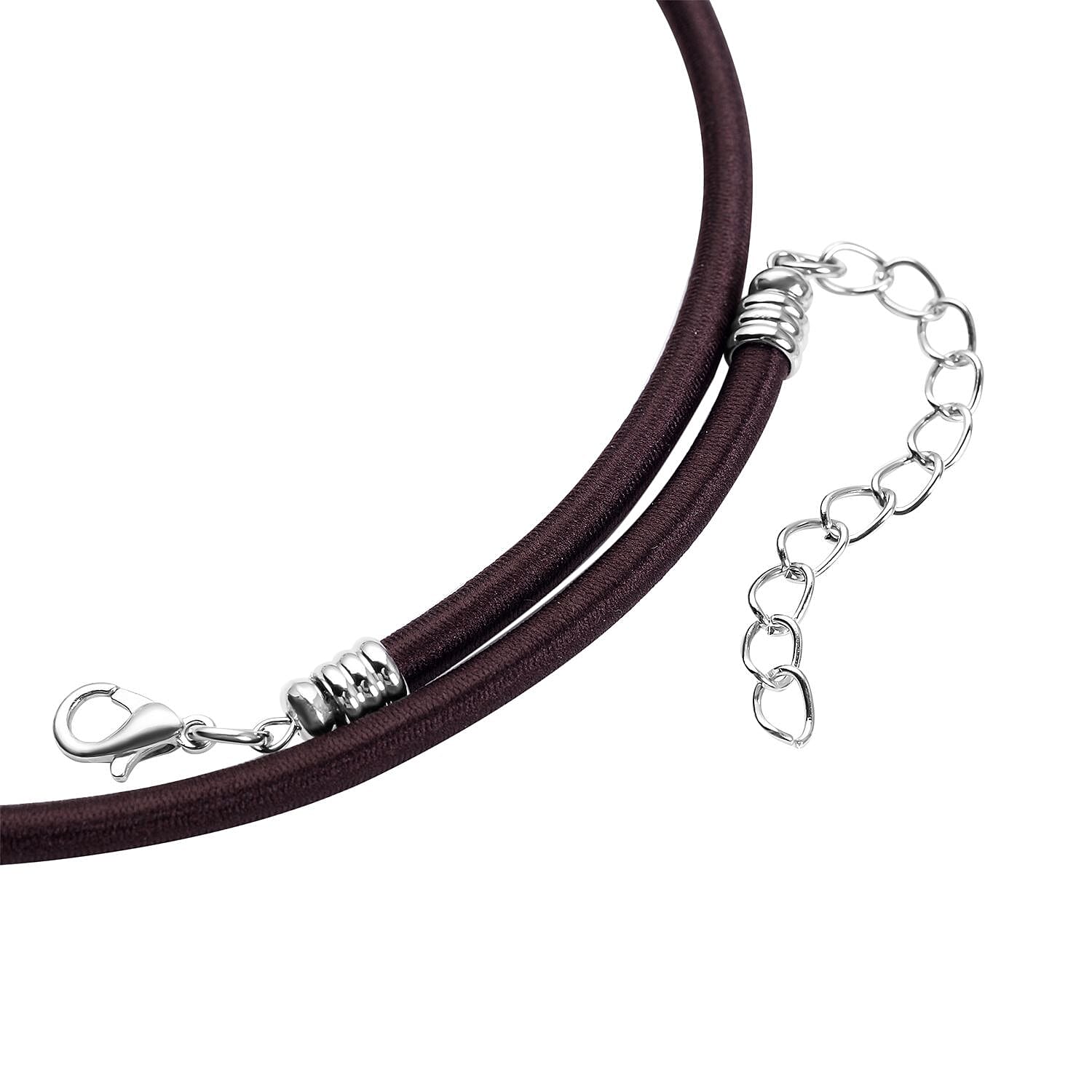 Enhanced Brown Agate and Multi Gemstones Beaded Necklace 17-19 Inches in Cord and Silvertone 248.50 ctw