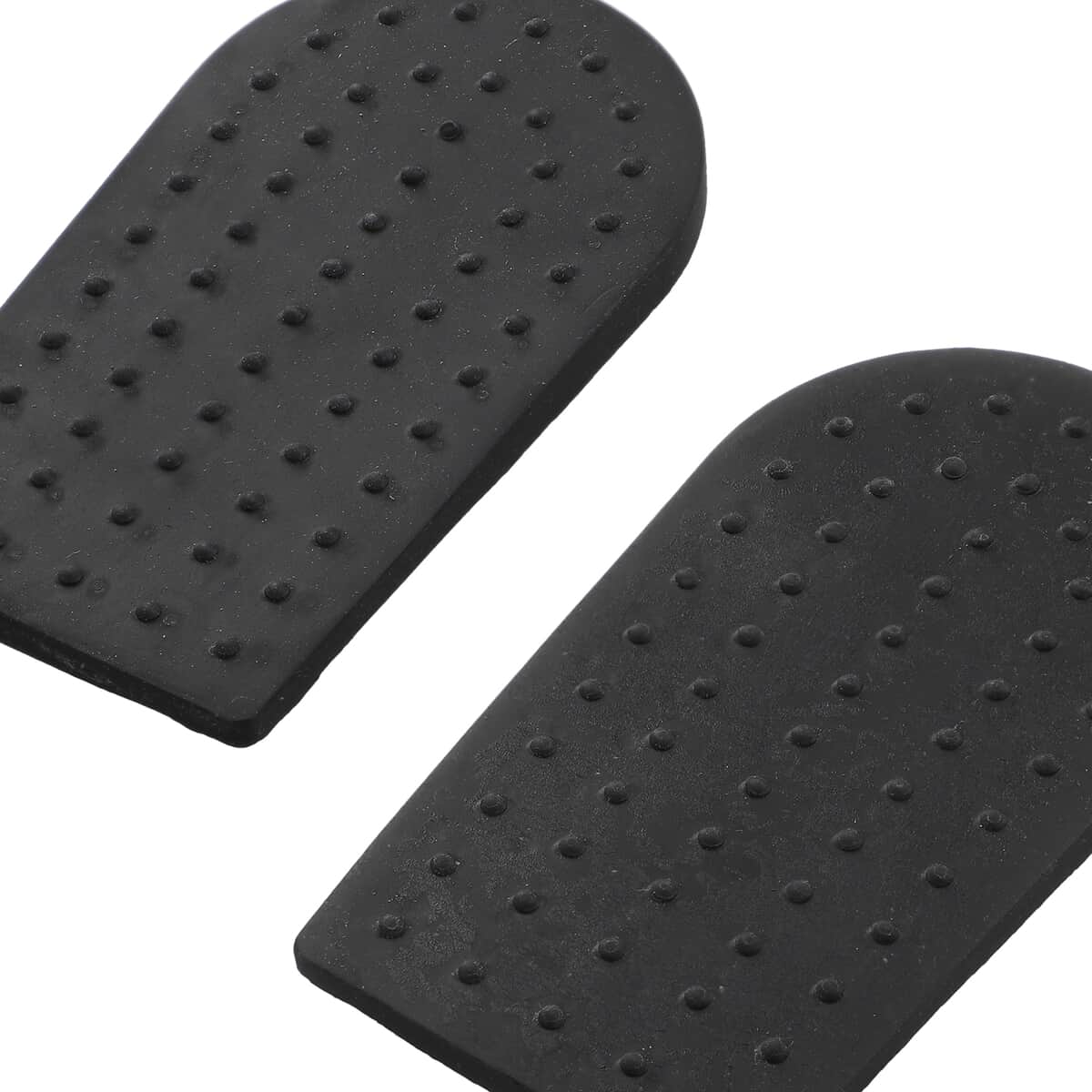Set of 2 Black Polymer and Shungite Infused, Dotted Gel Heel Pad image number 3