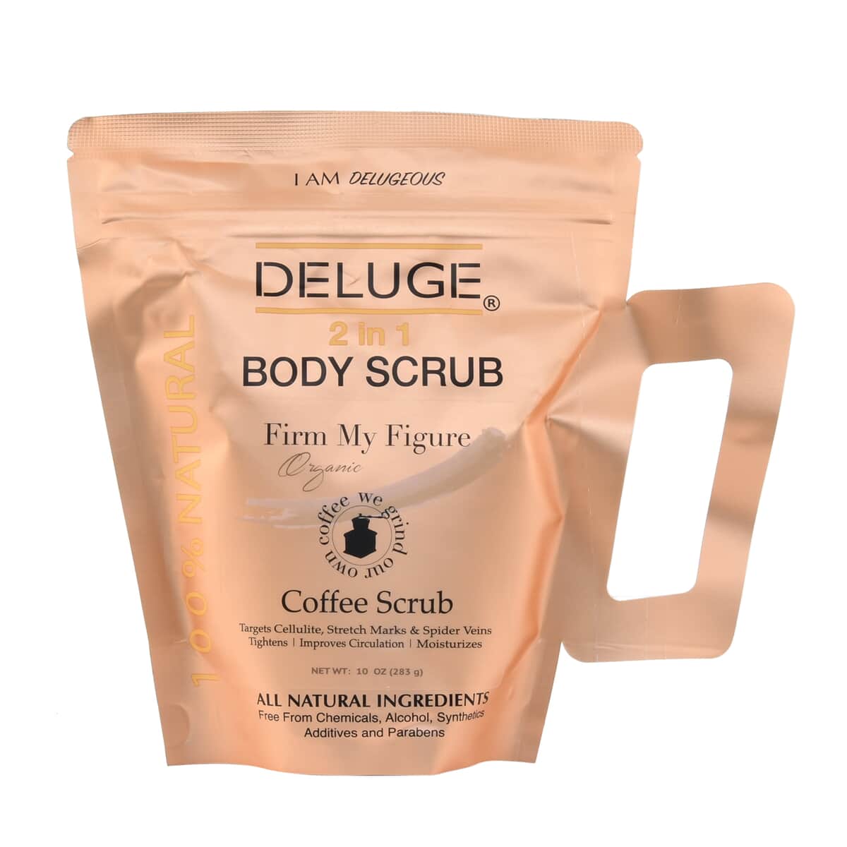Deluge Coffee Body and Face Scrub (10oz) Made in USA image number 0