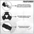 Set of 4-Black Stainless Steel Bed Sheet Fasteners image number 2