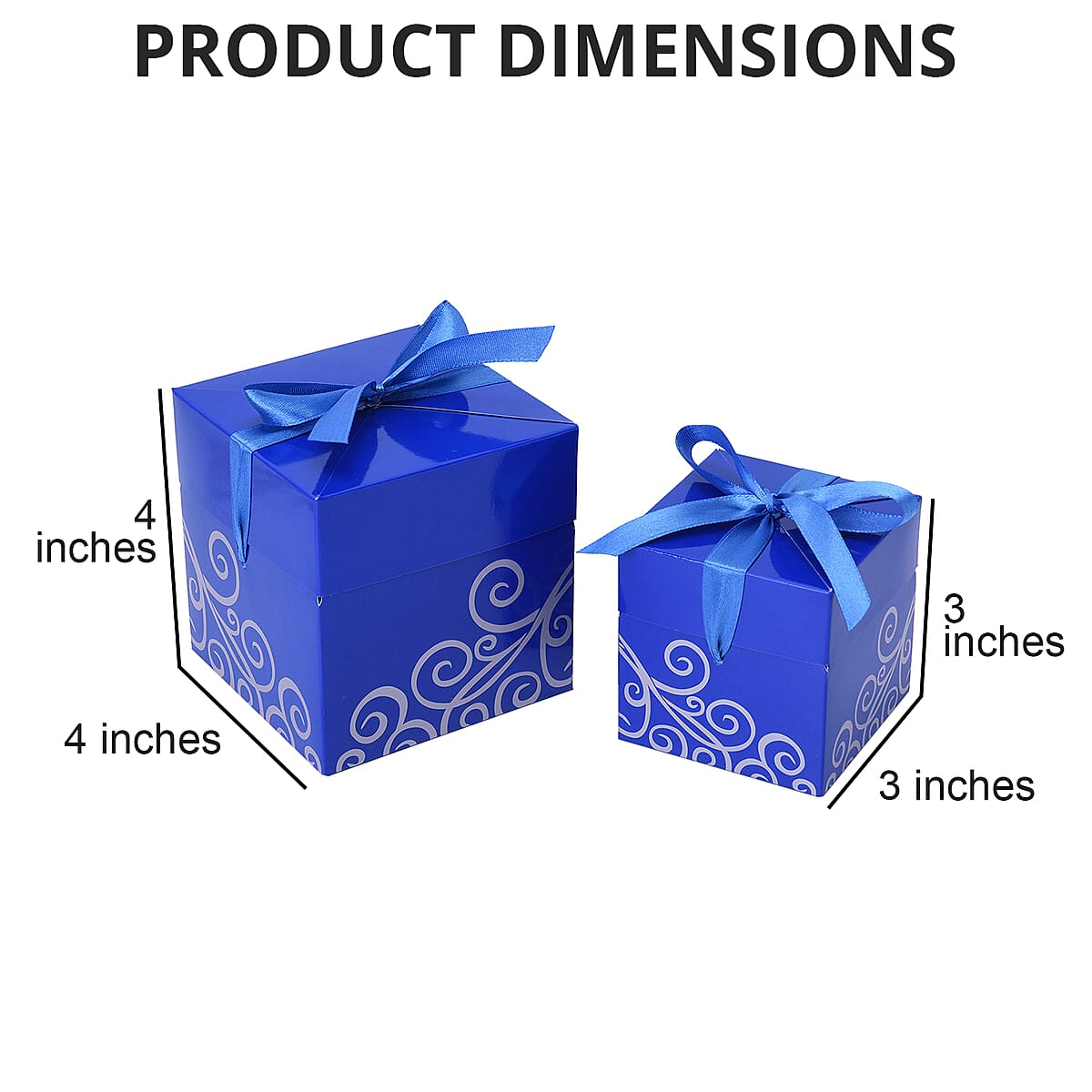 Set of 10pcs Blue Paper, Ribbon Bow Snowflakes and Christmas Tree Pattern Gift Box with Christmas Tree Card and Stocking Card image number 2