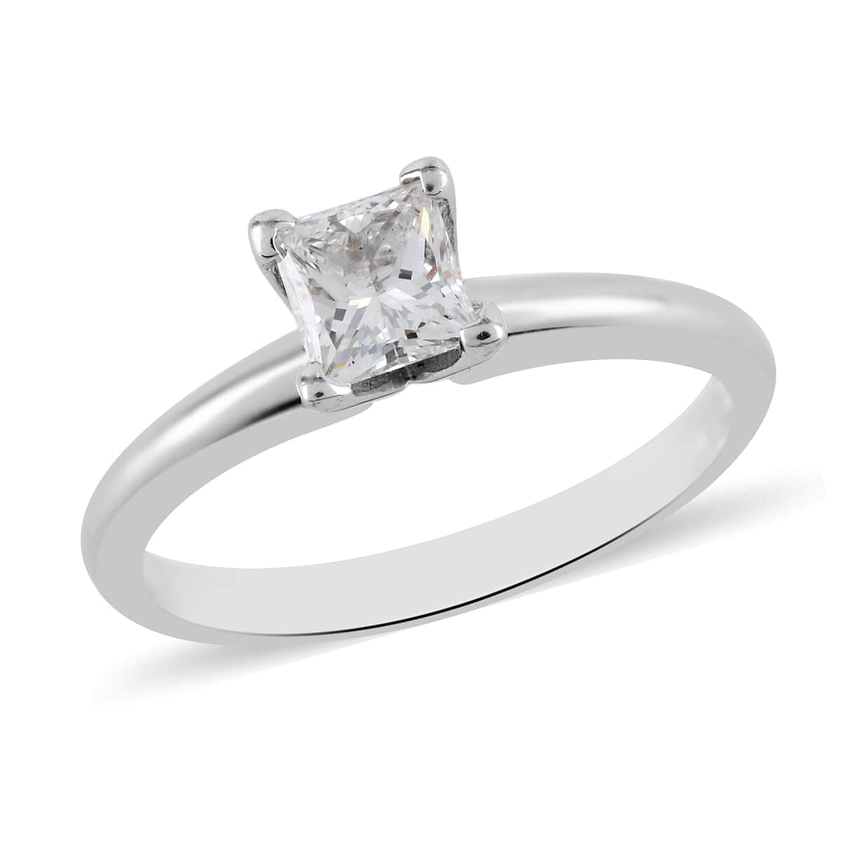 14K White Gold Diamond Ring (Size 6.5) 2.60 Grams 0.50 ctw image number 0
