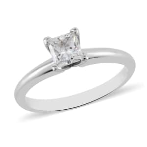 14K White Gold Diamond Ring (Size 6.5) 2.60 Grams 0.50 ctw