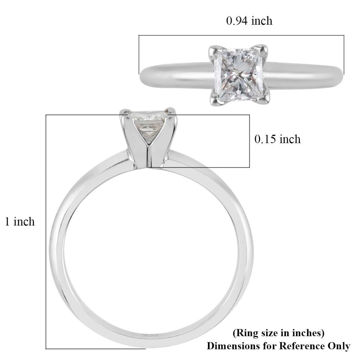 14K White Gold Diamond Ring (Size 6.5) 2.60 Grams 0.50 ctw image number 3